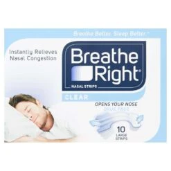 Breathe Right Nasal Strips Large Clear Pack Of 10