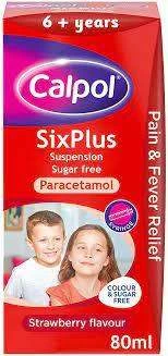 Calpol SixPlus Sugar Free Suspension Strawberry Flavour 6+ Years 200ml