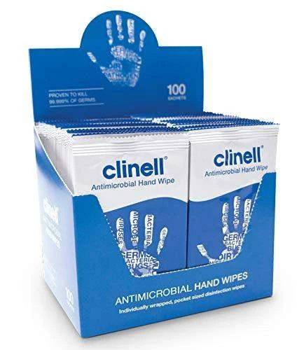 Clinell Antibacterial Hand Wipe Pack Of 100 3 Clinell Antibacterial Hand Wipe Pack Of 100
