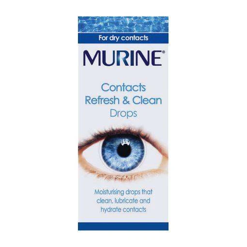Murine Contacts Refresh & Clean Eye Drops 15ml 3 Murine Contacts Refresh & Clean Eye Drops 15ml