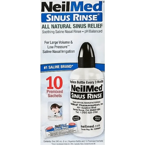 Neilmed Adult Nasal Irrigation Sinus Rinse Kit 3 Neilmed Adult Nasal Irrigation Sinus Rinse Kit