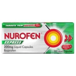 Nurofen Express 200mg Liquid Capsules Pack Of 10