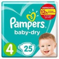 Pampers Baby Dry (unisex) Maxi Pack Of 25