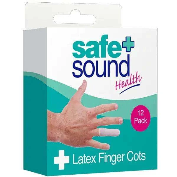 Safe & Sound Latex Finger Cots Pack Of 12 3 Safe & Sound Latex Finger Cots Pack Of 12