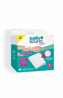 Safe & Sound Quilted Gauze Pads Pack Of 10