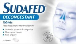 Sudafed Decongestant 12 Tablets