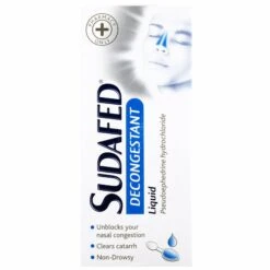 Sudafed Decongestant Liquid 100ml