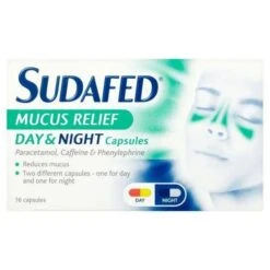 Sudafed Mucus Relief Day & Night Capsules Pack Of 16