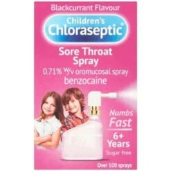 Ultra Chloraseptic Children's Sore Throat Spray Blackcurrant 15ml